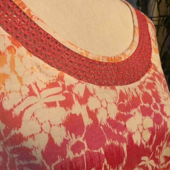 White Stag Ombre Floral T-Shirt Size 2X (18W/20W) - Picture 4 of 4